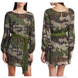 ❌SOLD❌Retrofete Grace Camo Sequin Mini Dress